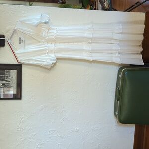A. Calvin flying tomato white maxi dress size small